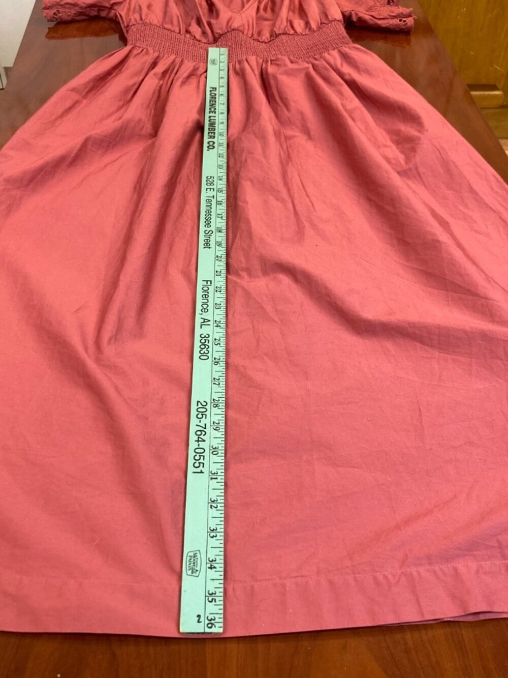 Old Navy Plunging Neckline Gathered Waist Pink Short Sleeved Dress Size Med Tall - Picture 10 of 10